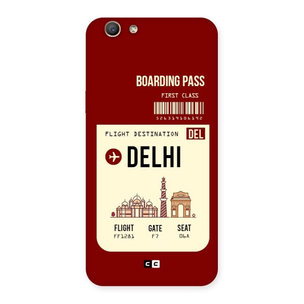 Delhi Boarding Pass Back Case for Oppo A59