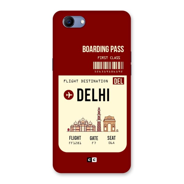 Delhi Boarding Pass Back Case for Oppo Realme 1