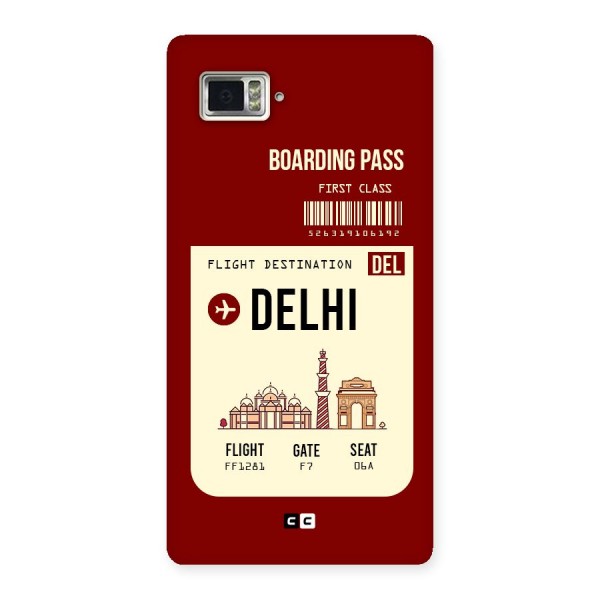 Delhi Boarding Pass Back Case for Vibe Z2 Pro K920