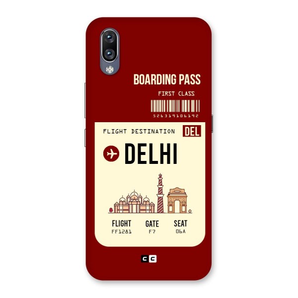 Delhi Boarding Pass Back Case for Vivo NEX