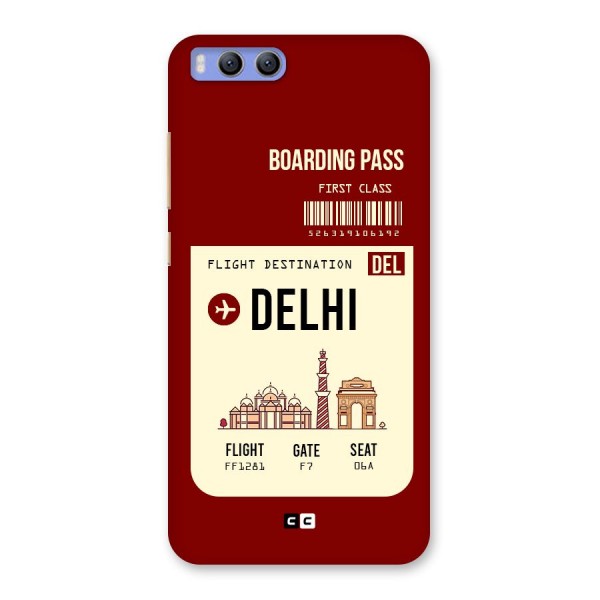 Delhi Boarding Pass Back Case for Xiaomi Mi 6