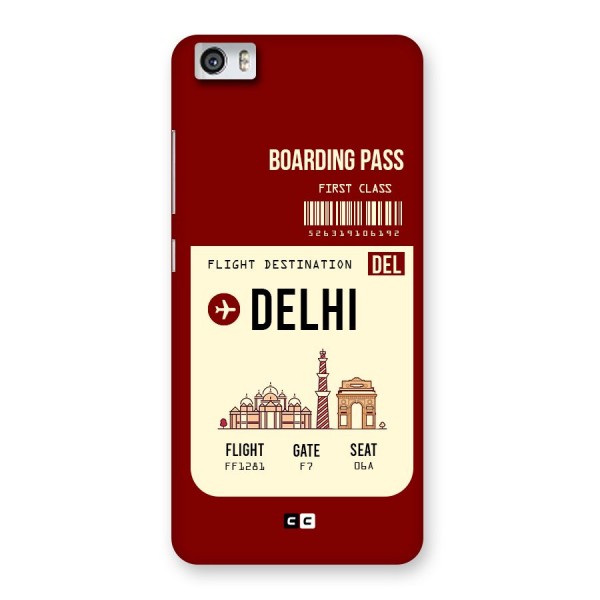 Delhi Boarding Pass Back Case for Xiaomi Redmi Mi5