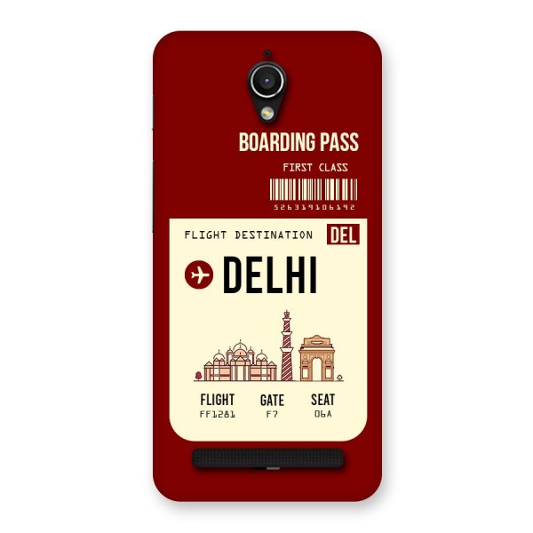 Delhi Boarding Pass Back Case for Zenfone Go