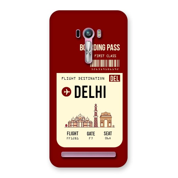 Delhi Boarding Pass Back Case for Zenfone Selfie