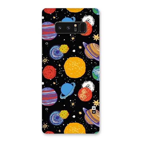 Designer Planets Back Case for Galaxy Note 8