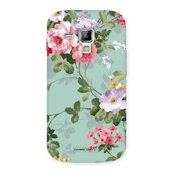 Desinger Floral Back Case for Galaxy S Duos