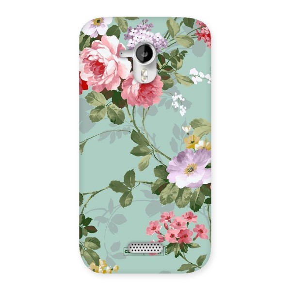 Desinger Floral Back Case for Micromax Canvas HD A116