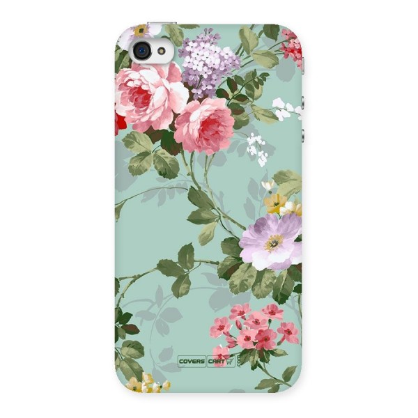 Desinger Floral Back Case for iPhone 4 4s