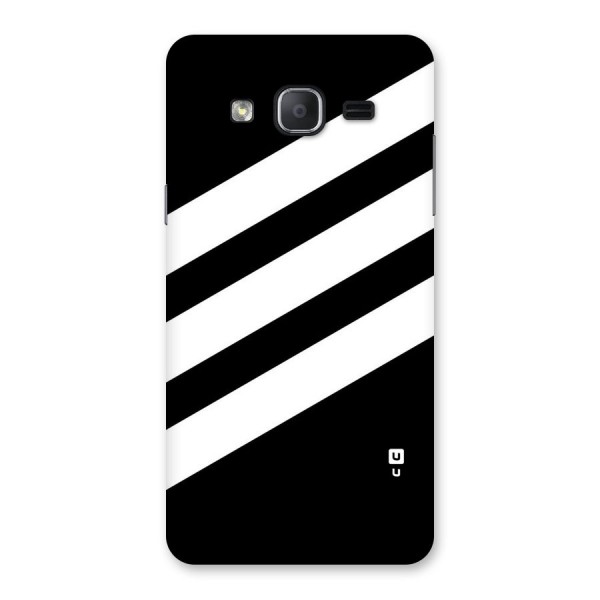 Diagonal Classic Stripes Back Case for Galaxy On7 Pro