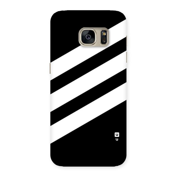Diagonal Classic Stripes Back Case for Galaxy S7