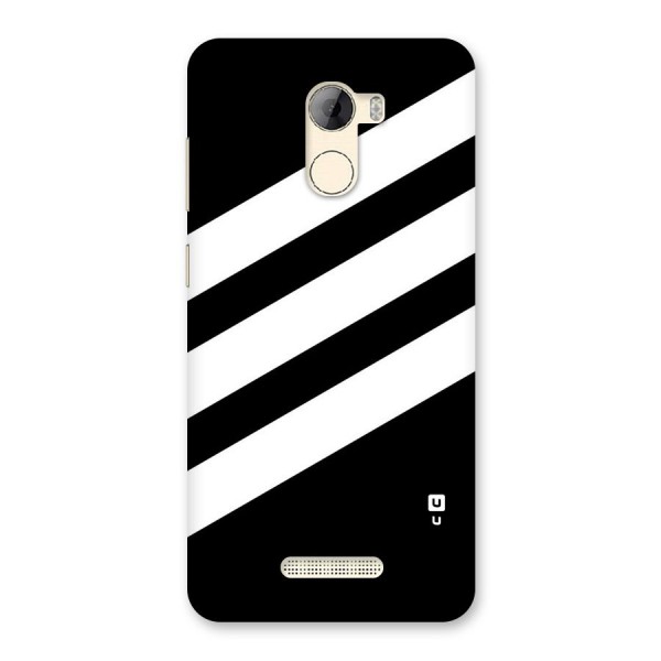 Diagonal Classic Stripes Back Case for Gionee A1 LIte