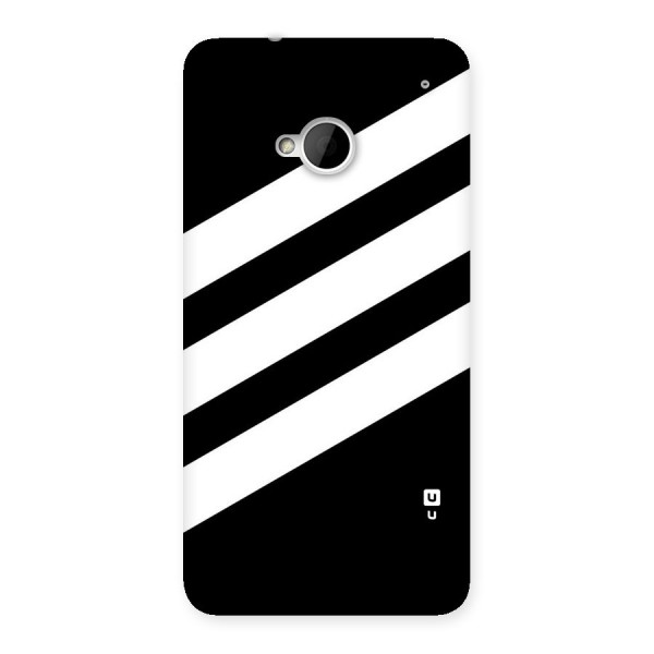 Diagonal Classic Stripes Back Case for HTC One M7