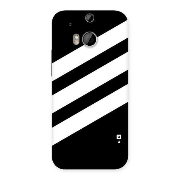 Diagonal Classic Stripes Back Case for HTC One M8