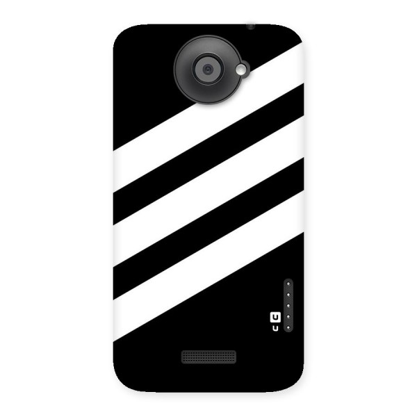 Diagonal Classic Stripes Back Case for HTC One X