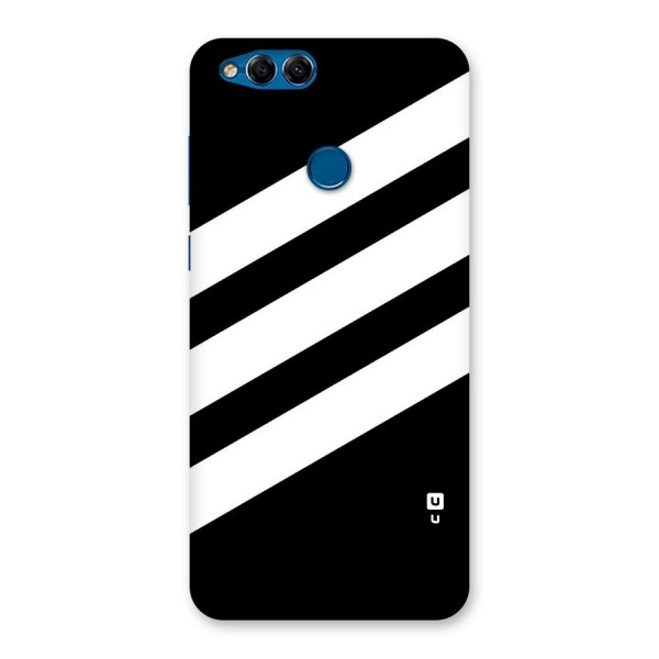Diagonal Classic Stripes Back Case for Honor 7X