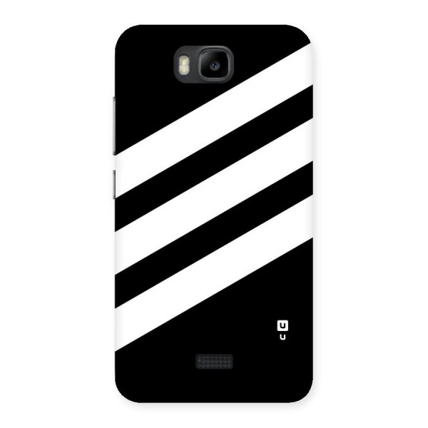 Diagonal Classic Stripes Back Case for Honor Bee