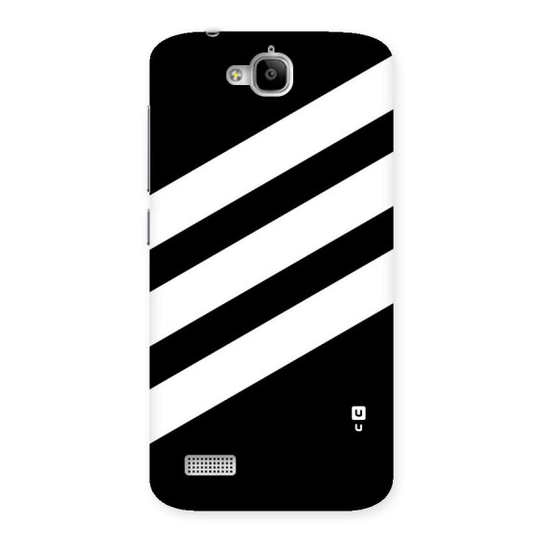 Diagonal Classic Stripes Back Case for Honor Holly