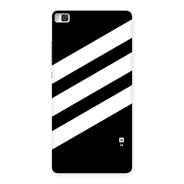 Diagonal Classic Stripes Back Case for Huawei P8