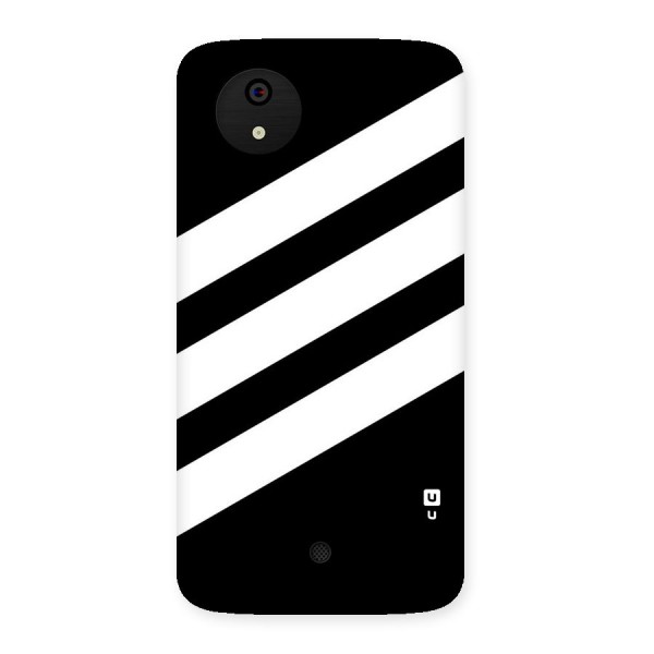 Diagonal Classic Stripes Back Case for Micromax Canvas A1
