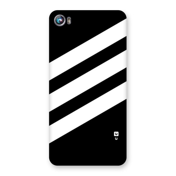 Diagonal Classic Stripes Back Case for Micromax Canvas Fire 4 A107