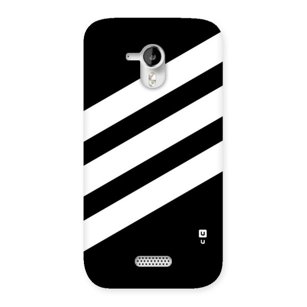 Diagonal Classic Stripes Back Case for Micromax Canvas HD A116