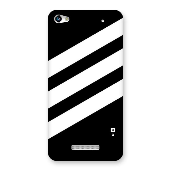 Diagonal Classic Stripes Back Case for Micromax Hue 2