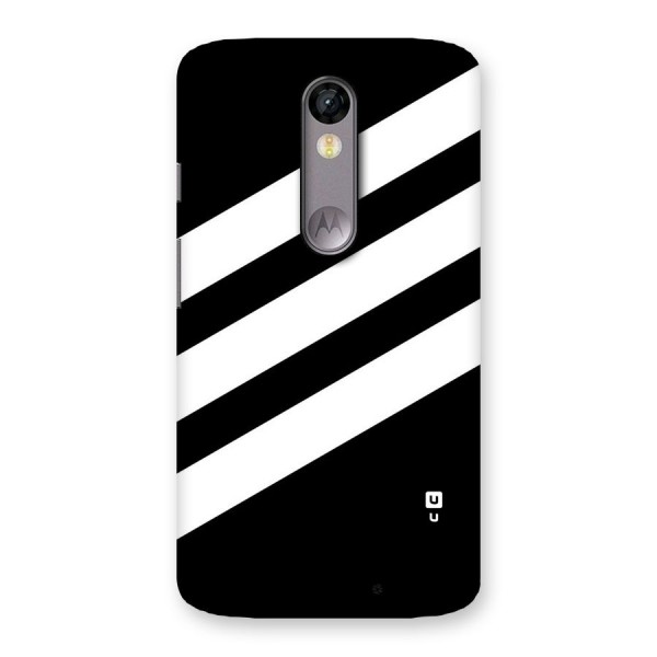 Diagonal Classic Stripes Back Case for Moto X Force