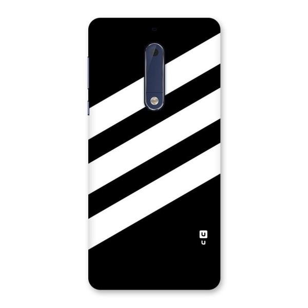 Diagonal Classic Stripes Back Case for Nokia 5