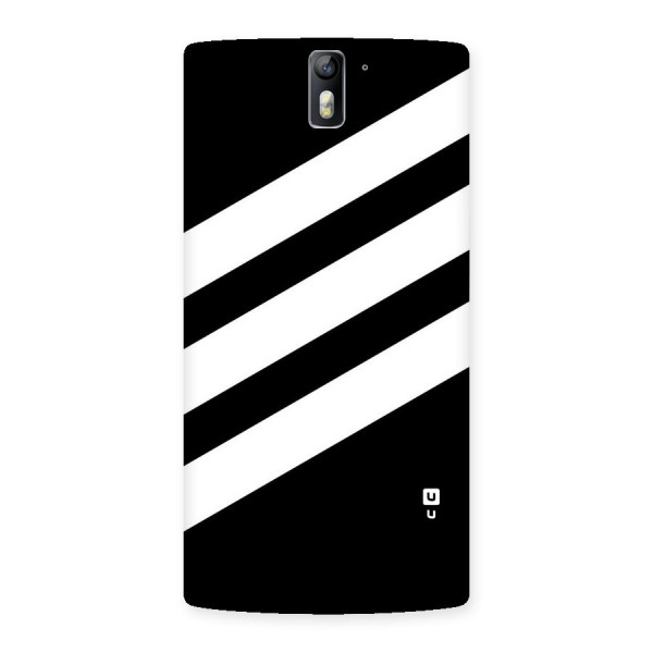 Diagonal Classic Stripes Back Case for One Plus One