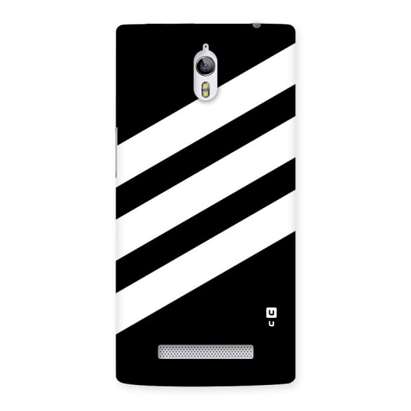 Diagonal Classic Stripes Back Case for Oppo Find 7
