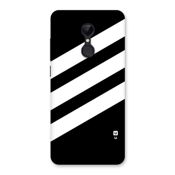 Diagonal Classic Stripes Back Case for Redmi 5