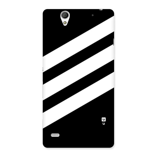 Diagonal Classic Stripes Back Case for Sony Xperia C4