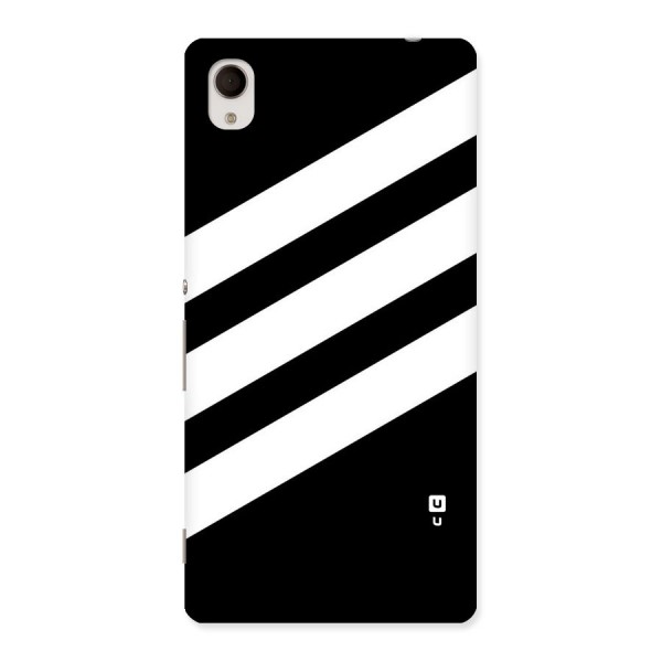Diagonal Classic Stripes Back Case for Sony Xperia M4