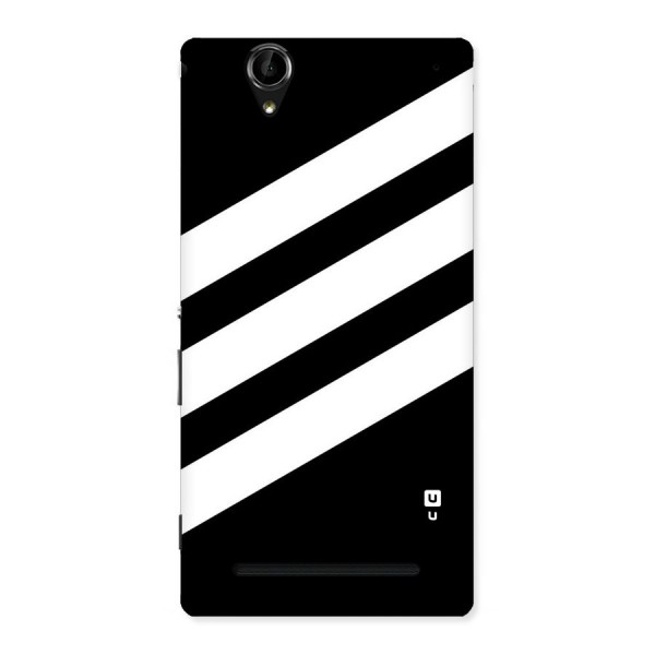 Diagonal Classic Stripes Back Case for Sony Xperia T2