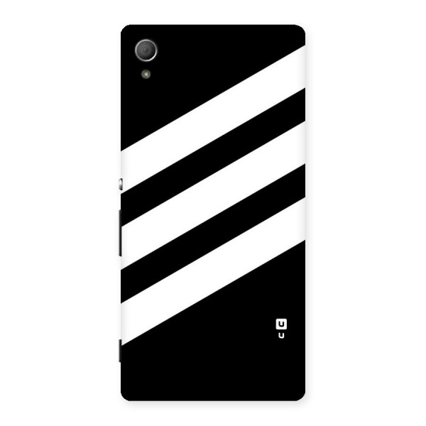 Diagonal Classic Stripes Back Case for Xperia Z3 Plus