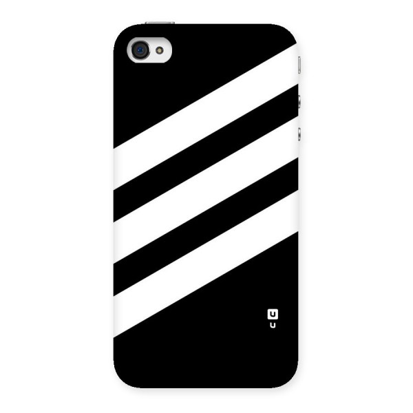 Diagonal Classic Stripes Back Case for iPhone 4 4s