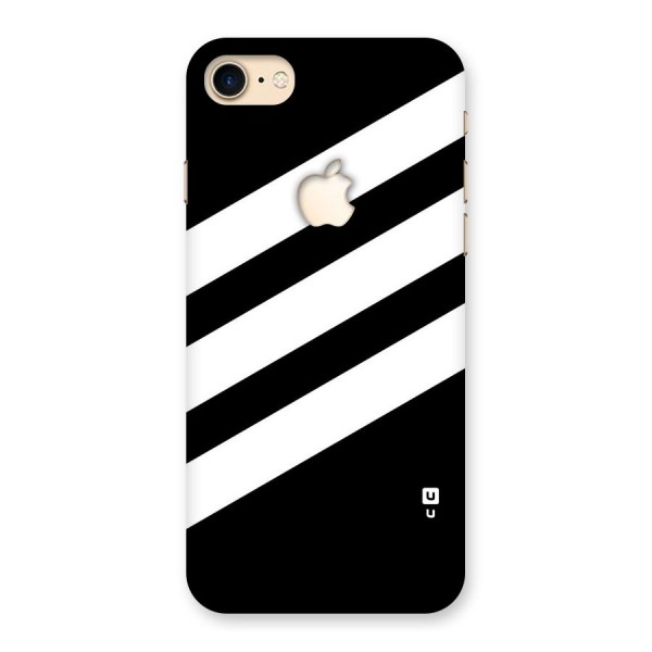 Diagonal Classic Stripes Back Case for iPhone 7 Apple Cut