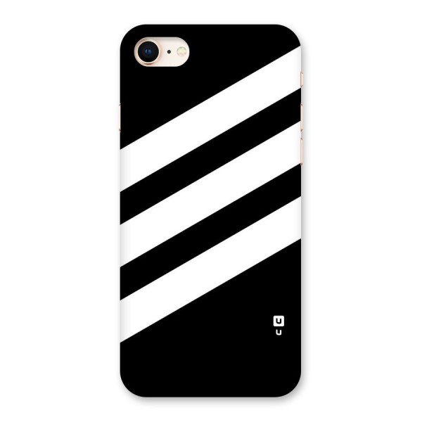 Diagonal Classic Stripes Back Case for iPhone 8