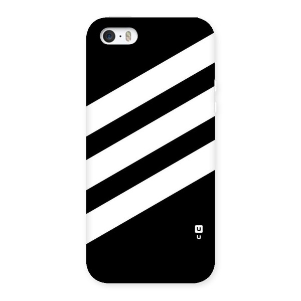 Diagonal Classic Stripes Back Case for iPhone SE