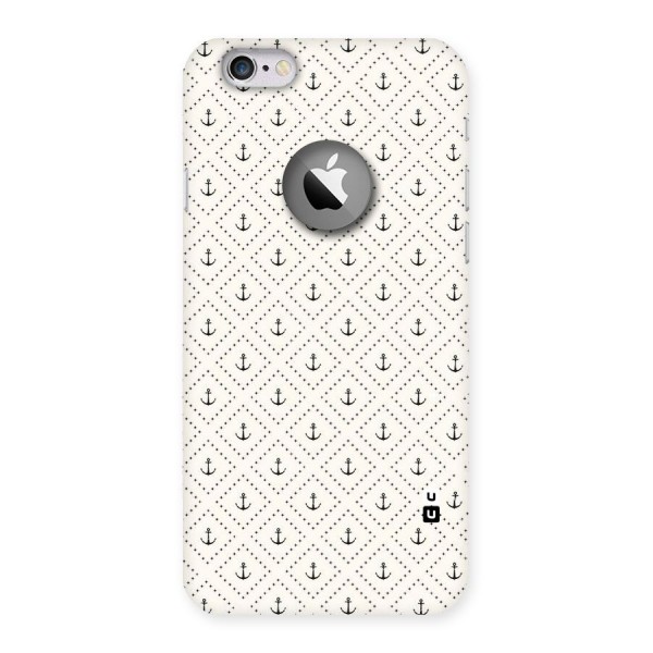 Diamond Anchor Design Back Case for iPhone 6 Logo Cut