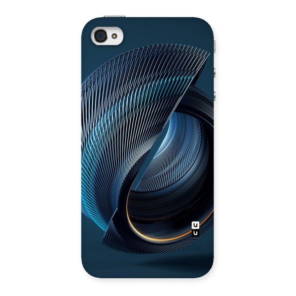 Digital Circle Pattern Back Case for iPhone 4 4s
