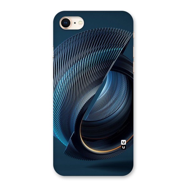 Digital Circle Pattern Back Case for iPhone 8