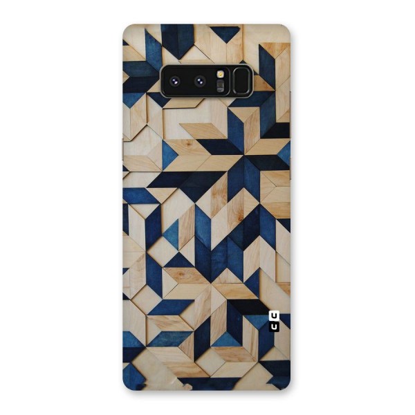 Disorted Wood Blue Back Case for Galaxy Note 8
