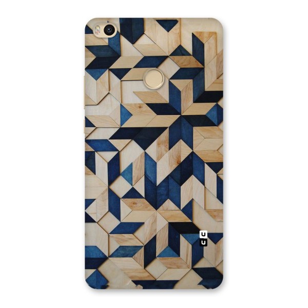 Disorted Wood Blue Back Case for Mi Max 2