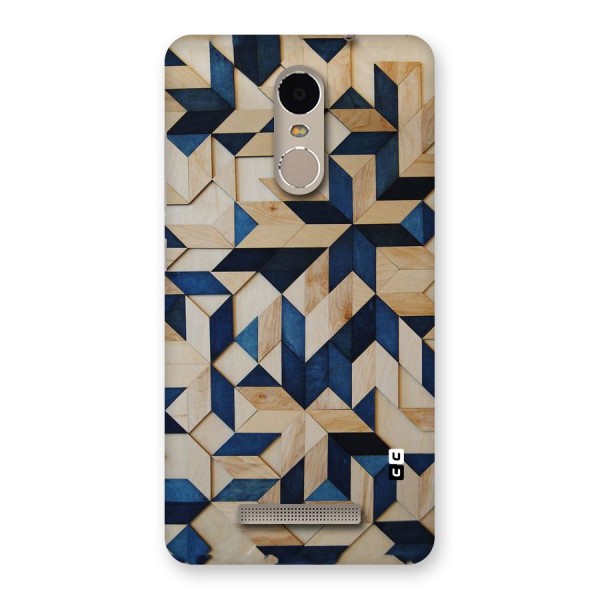 Disorted Wood Blue Back Case for Xiaomi Redmi Note 3