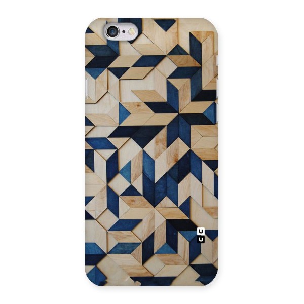 Disorted Wood Blue Back Case for iPhone 6 6S