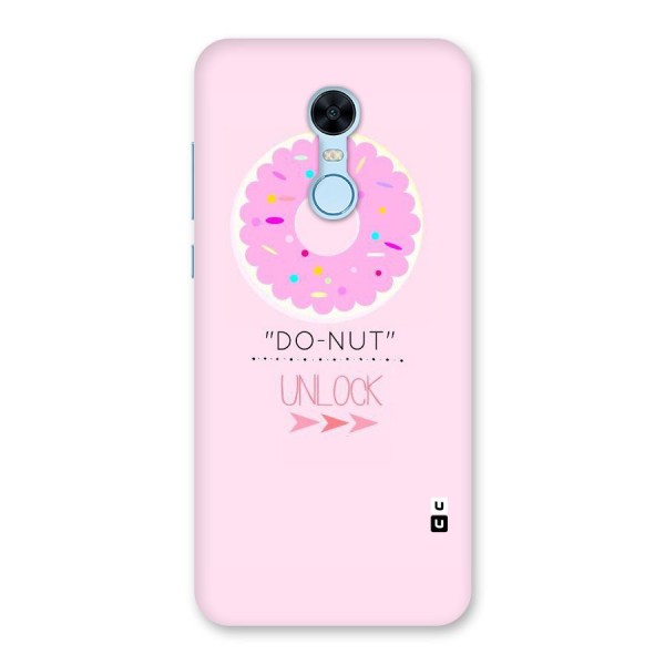 Do-Nut Unlock Back Case for Redmi Note 5