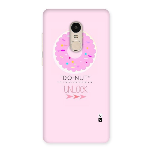 Do-Nut Unlock Back Case for Xiaomi Redmi Note 4