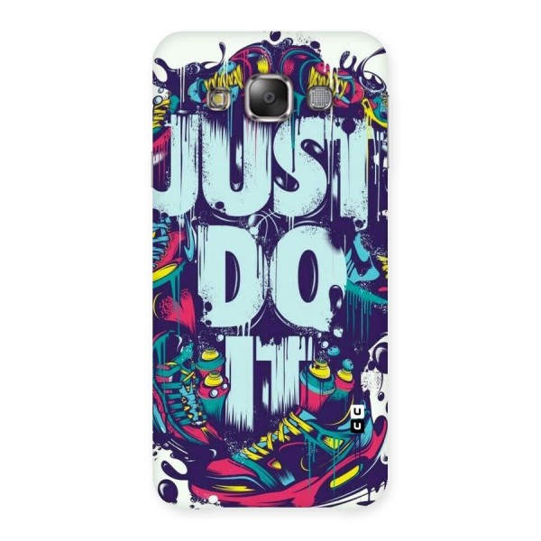 Do It Abstract Back Case for Galaxy E7
