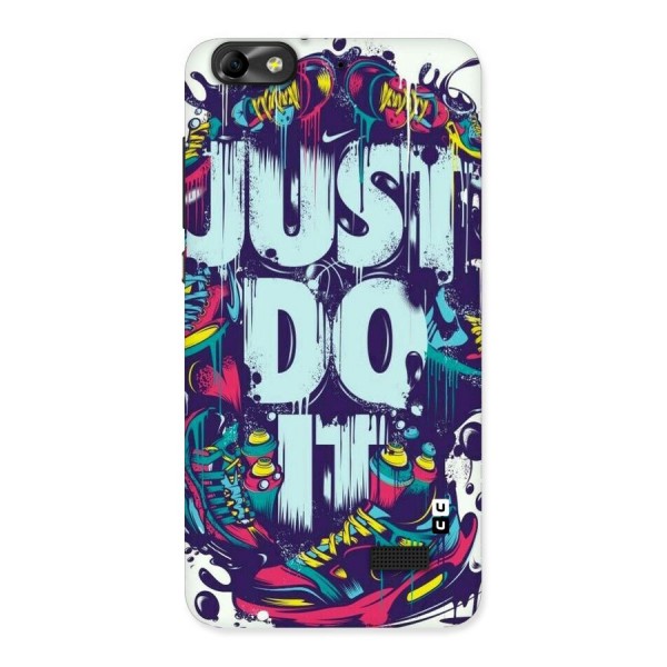 Do It Abstract Back Case for Honor 4C